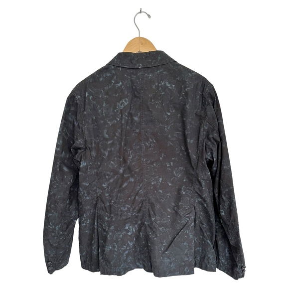 Engineered Garments Blazer Navy Marbled Cotton Notch Lapel Jacket Size Large - Picture 7 of 15